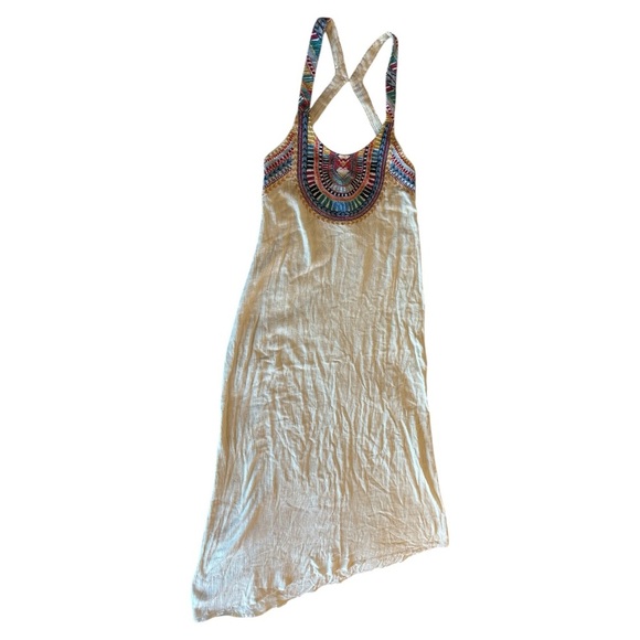 Billabong White Maxi Dress with Colorful Accents - Picture 5 of 9